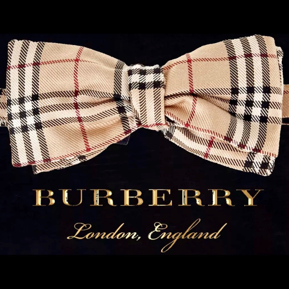 🎁TB HOLIDAY 26’🎁LEGENDARY🆕🔥💯ORIGINAL ICONIC BURBERRY NOVA CHECK BOW TIE SET🔥 - Picture 3 of 15